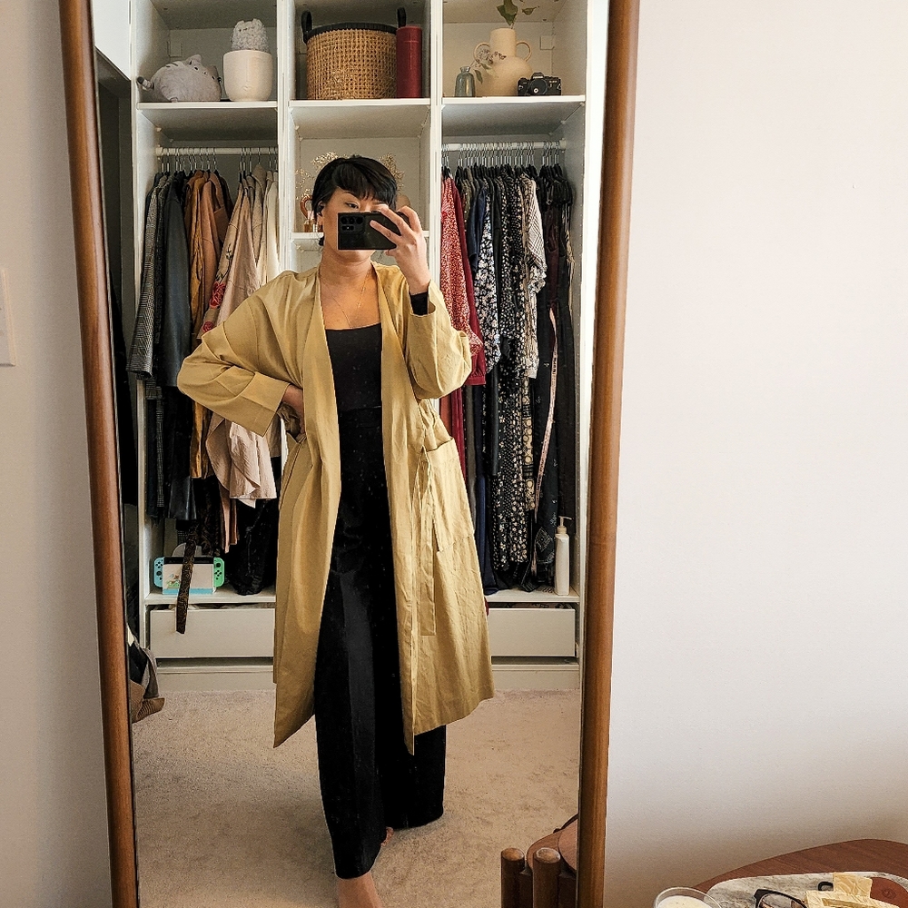 NWOT OAK + FORT Trenchcoat
